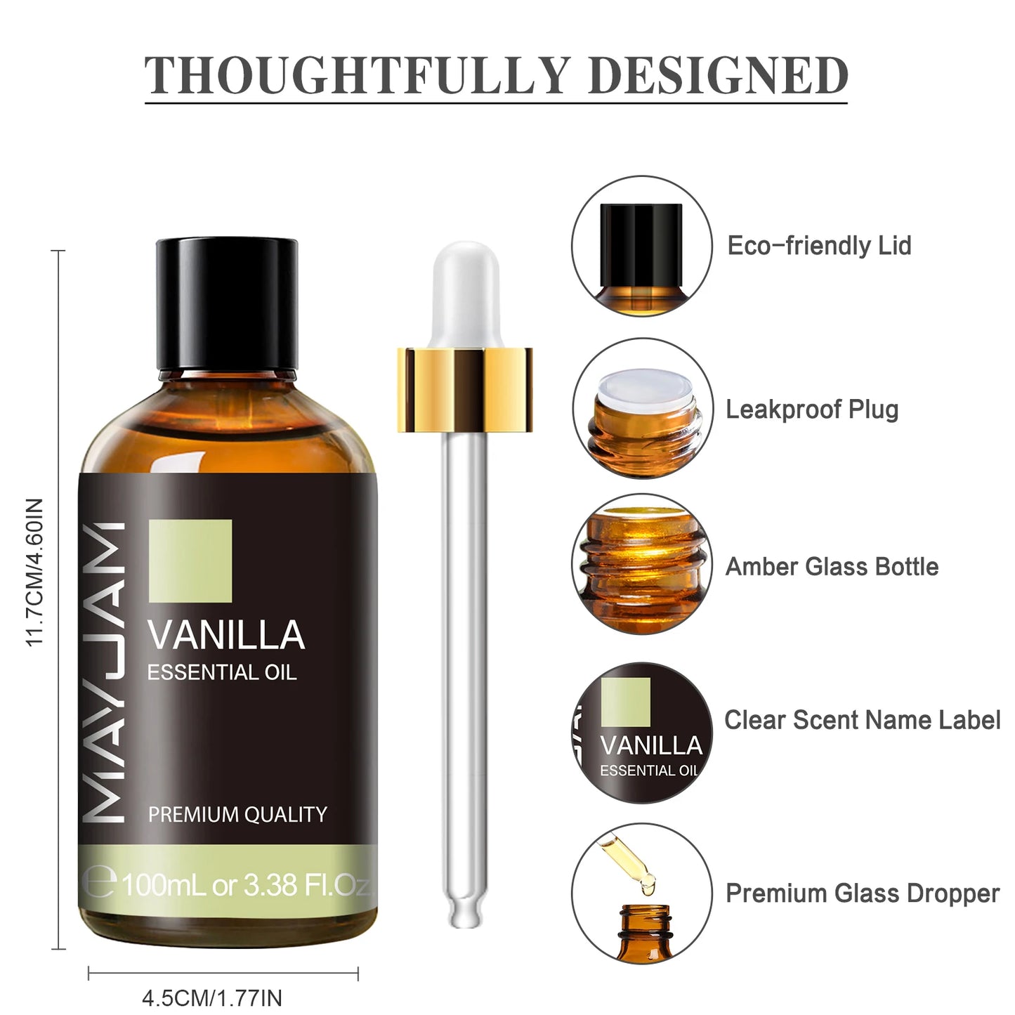 100ML Pure Natural Plants Essential Oil For Aromatic Diffuser