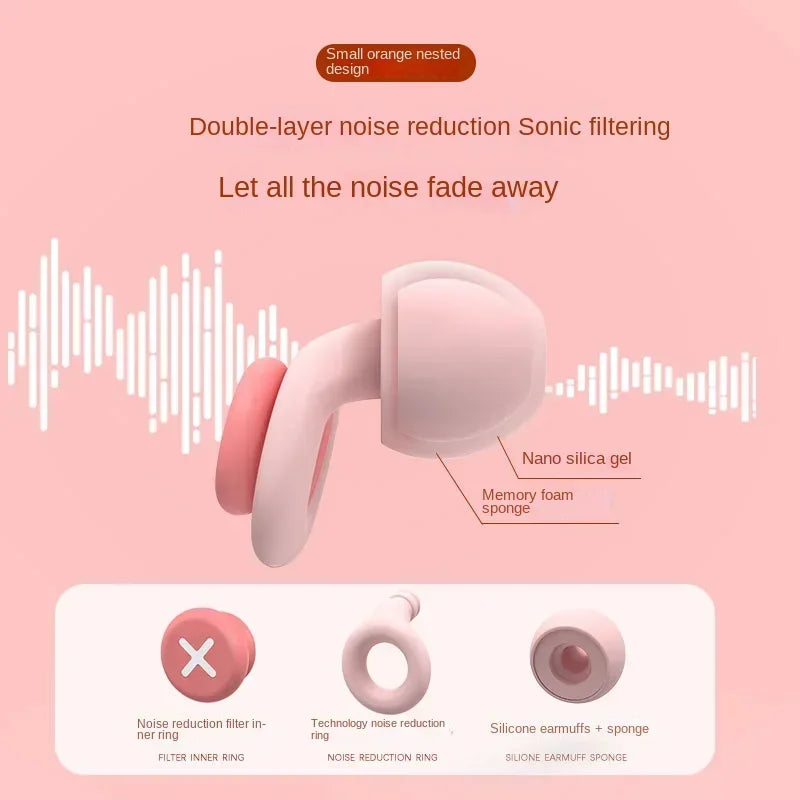 Silicone Earplug Sleep Noise Reduction Ear Plug