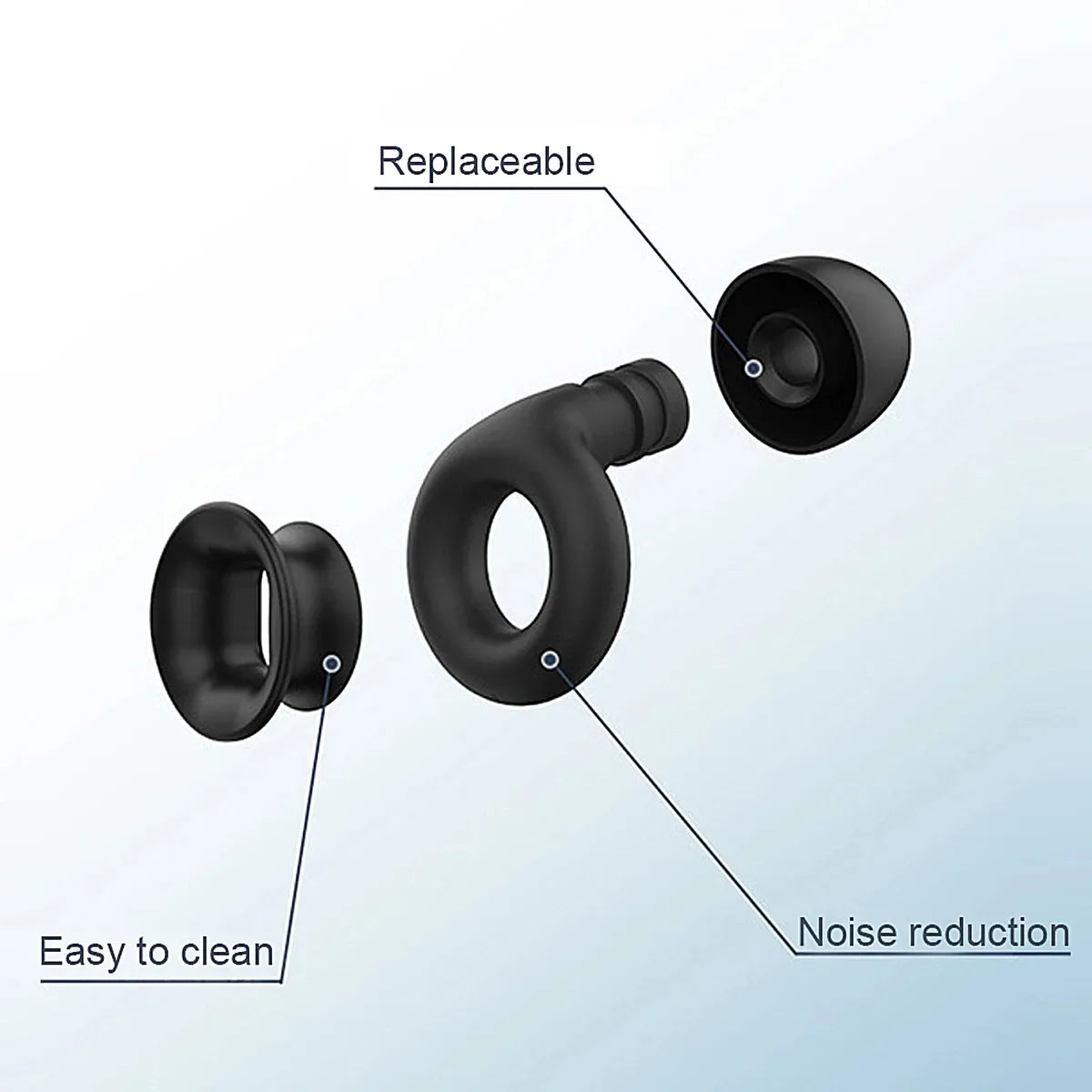 Silicone Sleep Noise Earplug Set