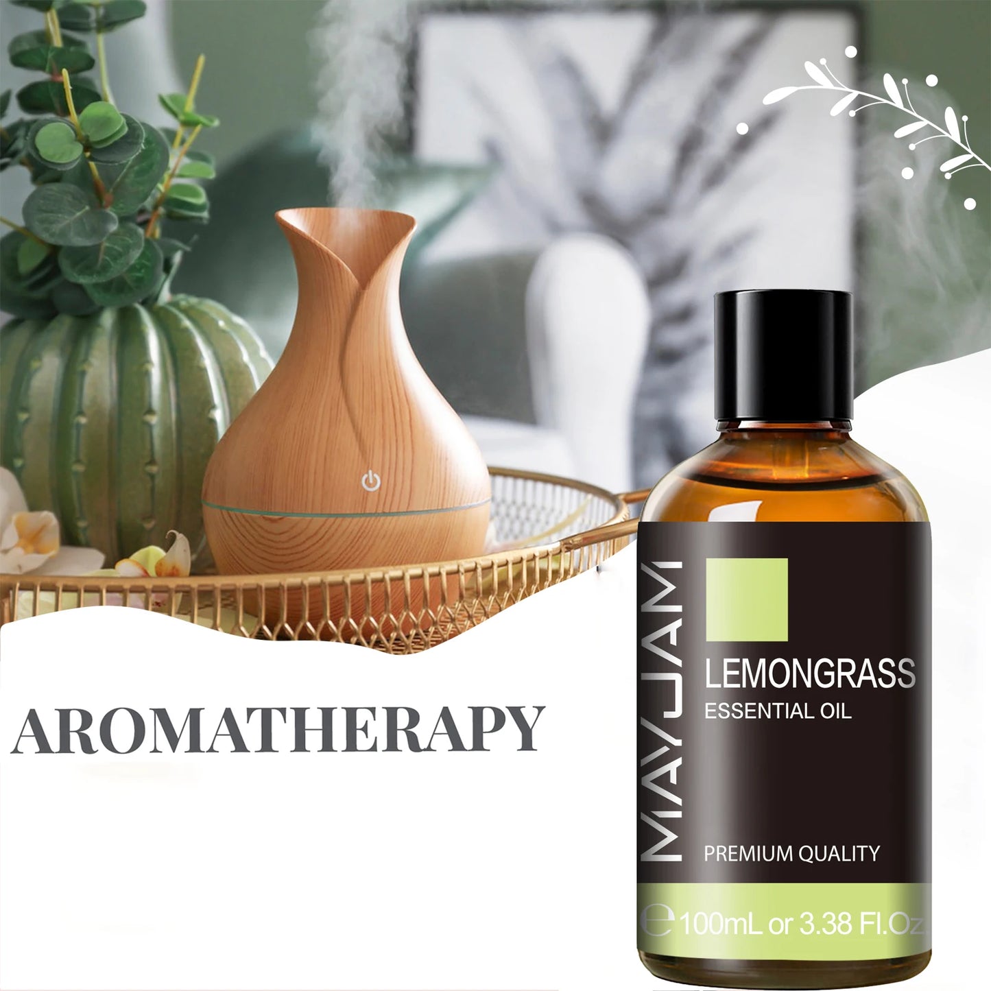 100ML Pure Natural Plants Essential Oil For Aromatic Diffuser