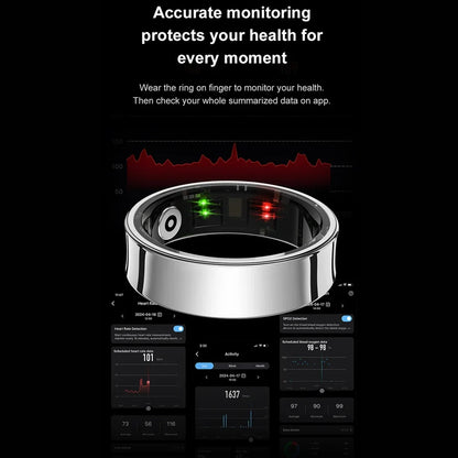 Smart Ring Unisex Skin Temperature Health Sleep Monitor
