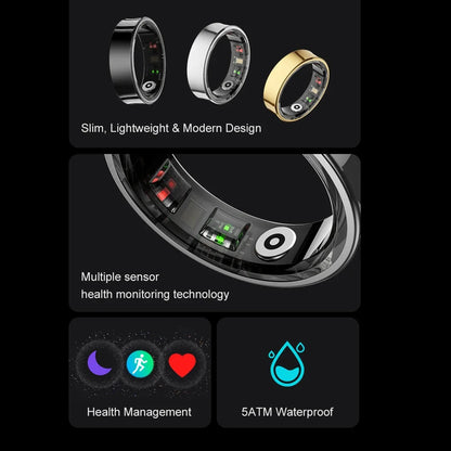 Smart Ring Unisex Skin Temperature Health Sleep Monitor